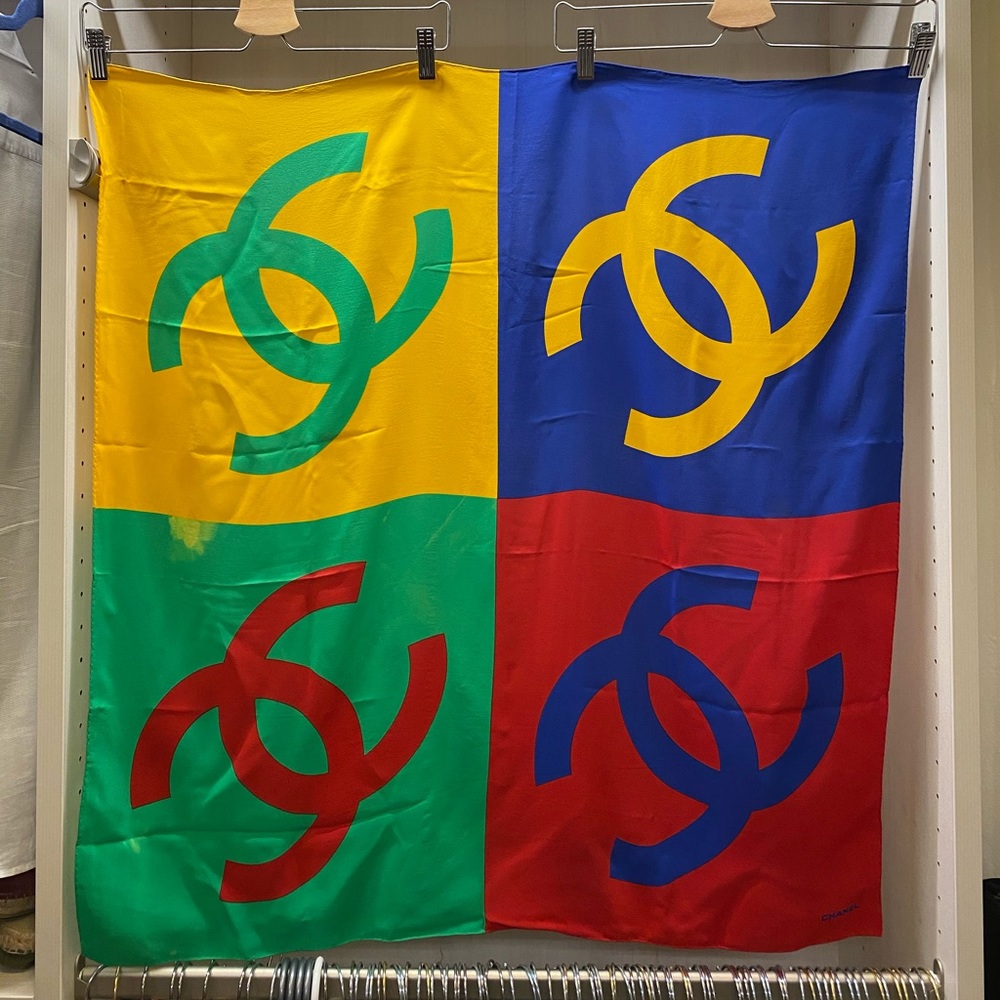 Silk rare Chanel scarf